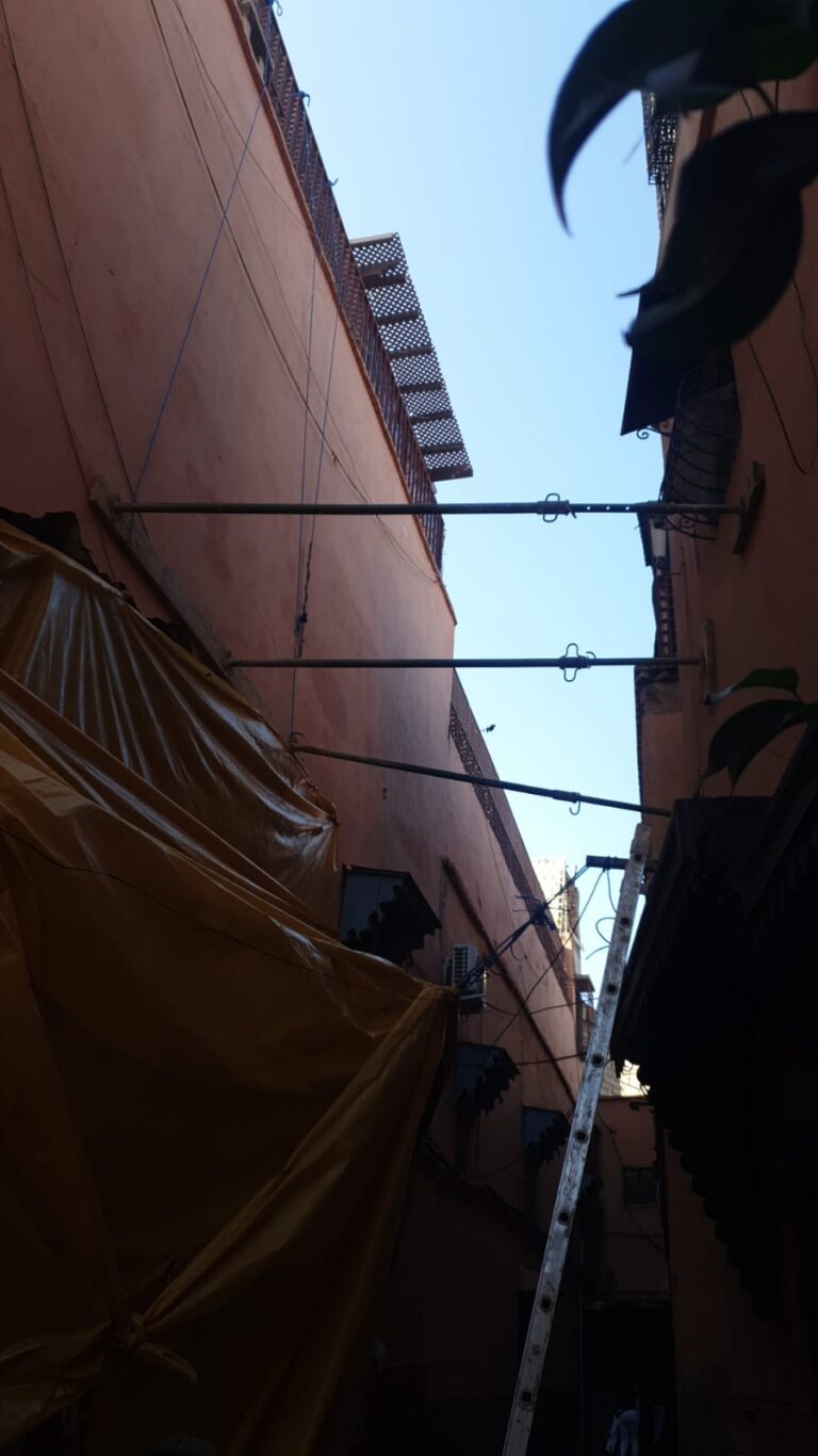 Travaux de refection de murs intérieur et éxtérieur madina riad zitoune